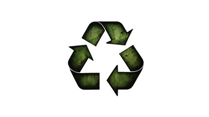 Obraz premium Recycle Symbol Icon on Transparent Background – Isolated Illustration