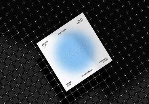 60x60 Business Card Mockup