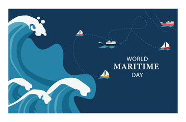 World Maritime Day Illustration Set-03
