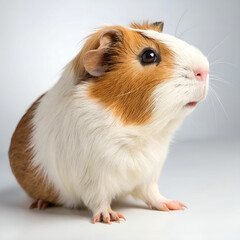 Beautiful guinea pig pet portrait.