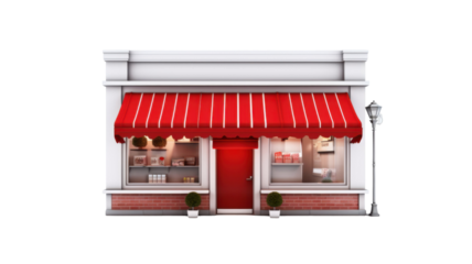 Successful Small Business Setup and Growth Concept Isolated on White Background