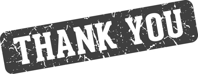 thank you rectangular sign. thank you stamp
