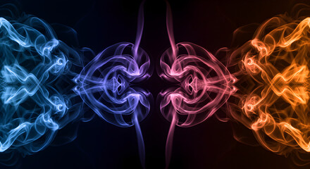 Abstract Gradient Smoke Plumes Backgrounds For Creative Presentation Projects