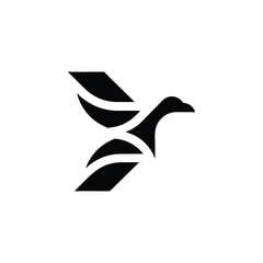 Mid-century Modern Eagle Icons Flying eagle symbol
Abstract eagle or hawk head isolated on white background. Template for design mascot, label, badge, emblem or other branding. Vector illustration.