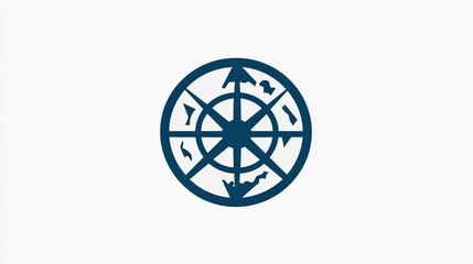 Decorative compass rose design with intricate details for navigation, travel, adventure themes, vector illustration for creative projects and storytelling