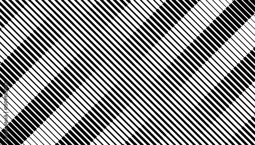 Poster black and white smooth transition lines pattern with sporty effect for modern background and design 