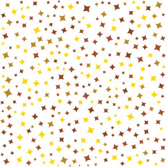 colorful star pattern background. yellow, brown, and gold stars on white. perfect for festive designs, invitations, and digital art creations with a stylish and modern look