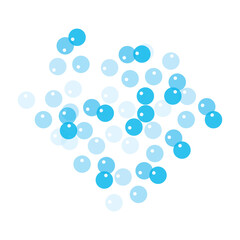 Blue Circles Texture bouble type