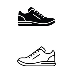 Gym shoe vector for fitness workout athletic training exercise, sport footwear design