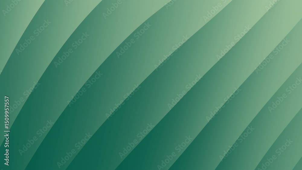 Poster green abstract background with smooth diagonal stripes creating a modern, minimalistic pattern, abst