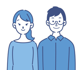 夫婦のイラスト