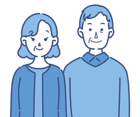 夫婦のイラスト