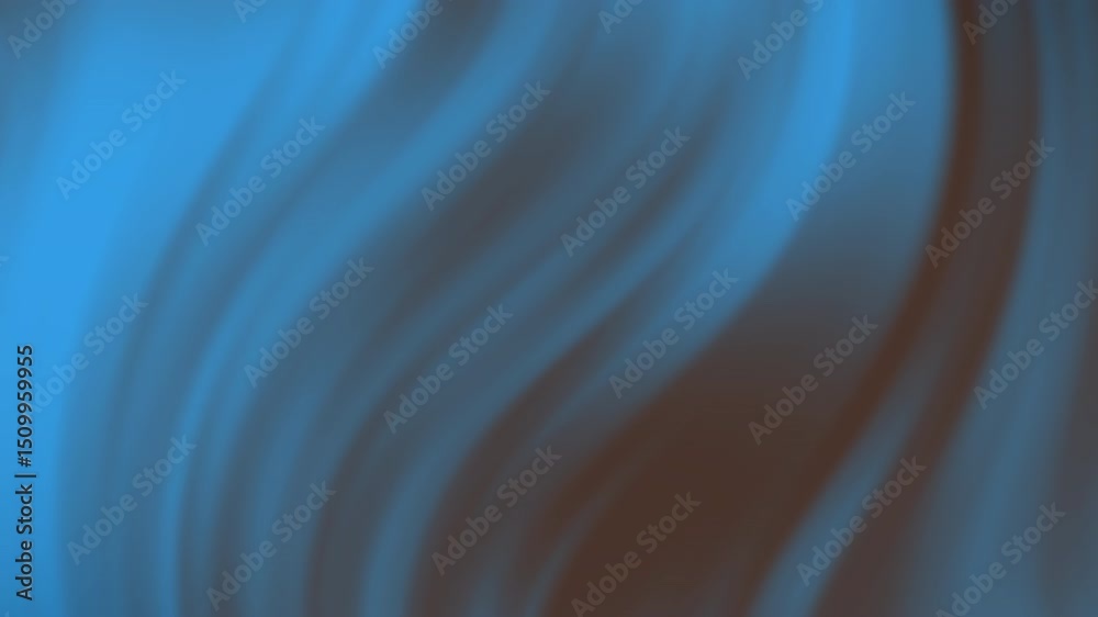 Poster abstract blue and black wavy lines create a smooth, flowing background with a soft gradient effect, 