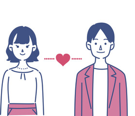 カップルのイラスト