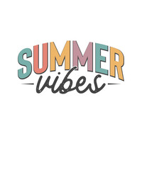 Retro Summer T-shirt Design Summer Vibes