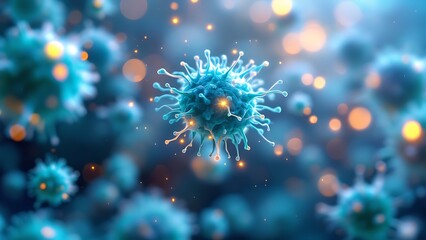 Digital Art of Viral and Bacterial Cells