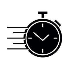Delivery Time sign symbol vector flat icon