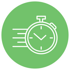 Delivery Time sign symbol vector flat icon