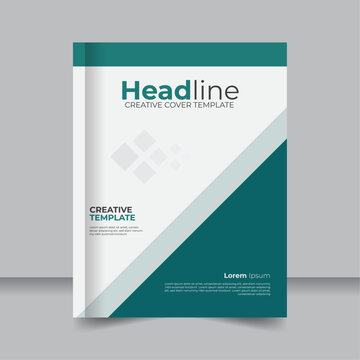 Modern Corporate Flyer and Cover Design, Templates for Annual Reports and Books, Professional Business Book Cover Layout Editable Template
