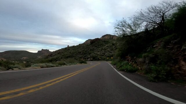 Arizona Driving 0724 Tortilla Flat Apache Trail