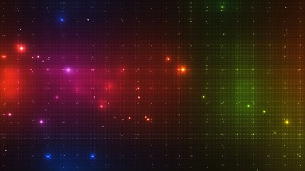 Abstract colorful space background with stars and glowing lights for wallpaper and design use