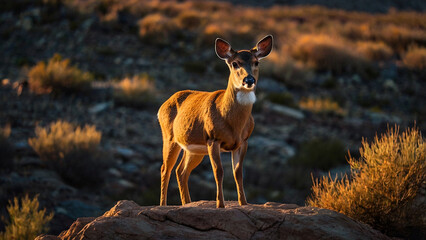 Doe in the hill