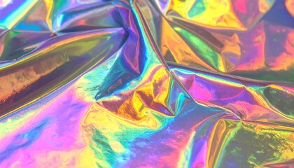 Holographic rainbow foil iridescent texture abstract hologram background