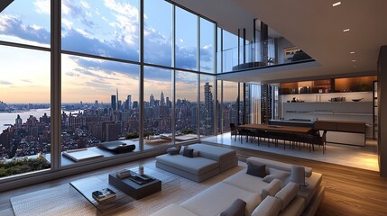 A Luxury Urban Apartment with Sleek Geometric Lines