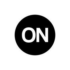 a vector illustration of a on icon