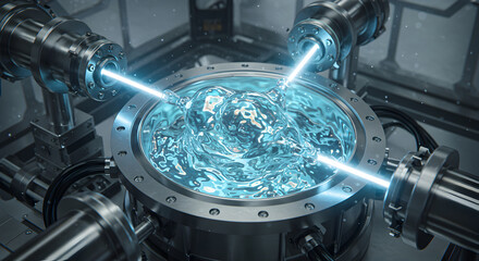 Innovative Technological Process With Lasers Applied To Fluid Substance In A Metallic Container