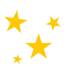 golden star hand drawn element