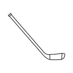 Hockey stick icon vector. Ice hockey stick illustration sign. Ice hockey symbol or logo.