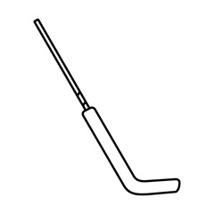 Hockey stick icon vector. Ice hockey stick illustration sign. Ice hockey symbol or logo.