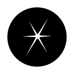 Sparkle vector icon. Shine symbol illustration. star sign or logo.