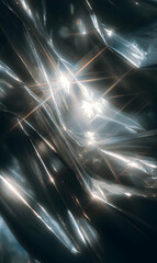 Abstract shimmering metallic texture with highlights creating a futuristic and dynamic atmosphere for art design