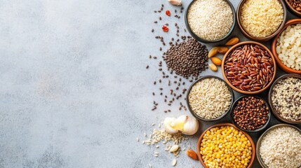 Raw Brown Rice and Gluten-Free Cereals: Healthy Plant-Based Nutrition

