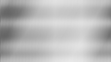 Fototapeta premium Vector ribbed glass texture backdrop featuring white and grey tones. Gradient style with an acrylic, reeded bath surface look. Semi-transparent overlay ideal for bath walls or windows.