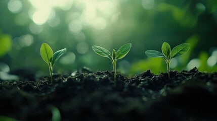 Growing seedlings garden nature photography lush environment close-up green growth