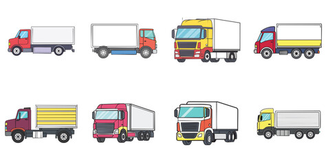 Multiple vector illustration tracks, outlines