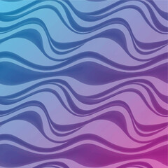 Abstract Geometric Wavy Blue and Purple Background