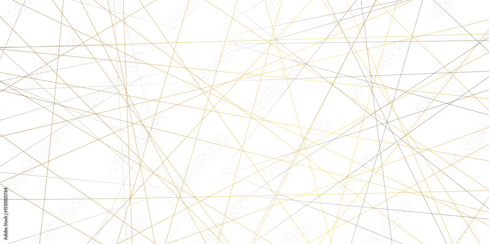 Poster abstract golden minimal futuristic concept line background. abstract triangle patterns lines shape m