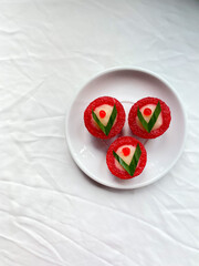 Kue Mangkok, cake a typical Indonesian food, a snack with a soft and sweet taste.