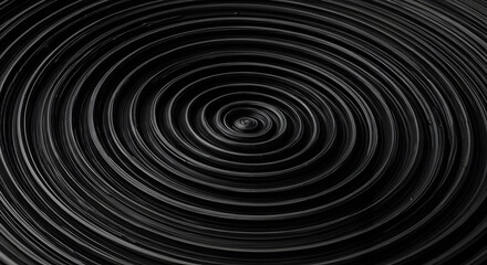 Obraz premium Hypnotic Gray Swirl Concentric Curves Abstract Pattern For Creative Background