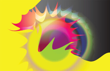 Abstract geometrics pattern on black background. Elegant dark gray color with textured modern design uses for book page, paintings, printing, mobile backgrounds, book, covers, screen savers, web page