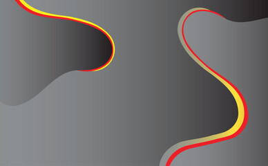 Abstract geometrics  yellow lines pattern on black background. Elegant dark gray color with textured modern design 