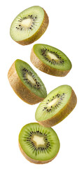 Fototapeta premium kiwi fruit on white background