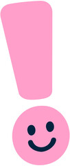 Cute Emoji Exclamation Mark Icon