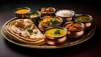 Authentic Indian Thali A Culinary Journey on a Platter