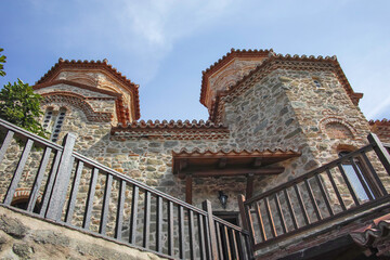 Obraz premium Panoramic view of Meteora Monasteries, Greece