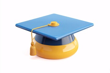 3D graduation cap icon, symbolizing the journey of completing a major academic milestone.